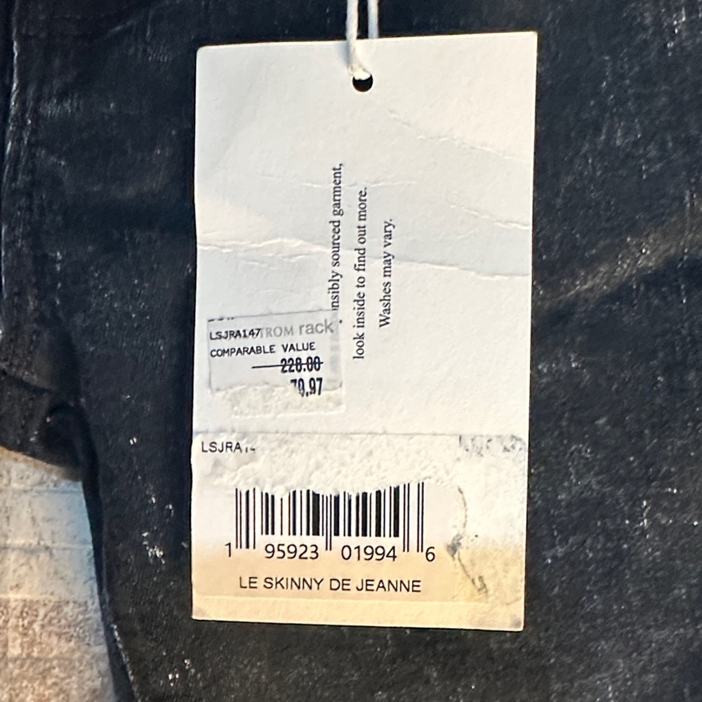 Frame Denim Black Women's Skinny Jeans - Picture 4 of 6